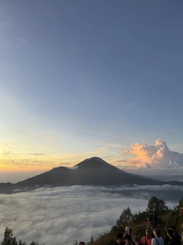 View at mount batur in the morning